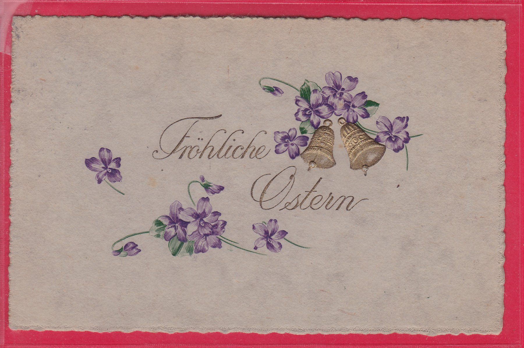 Cartoline postali: FRÖHLICHE OSTERN, 13.4.1922 – Usato da Oberrieden venduto da Gebirgsstelze