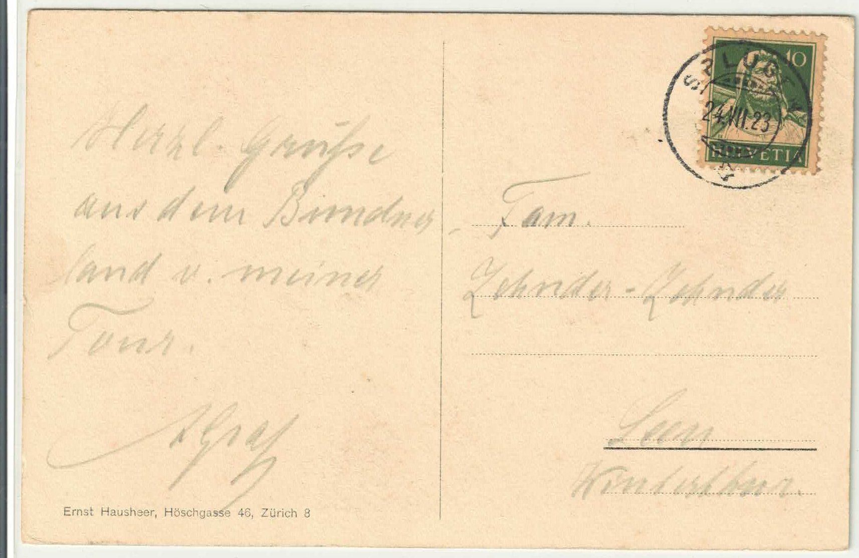 Cartoline postali: Dorfpartie in Splügen – Usato da Ettingen venduto da Kartenplanet 1