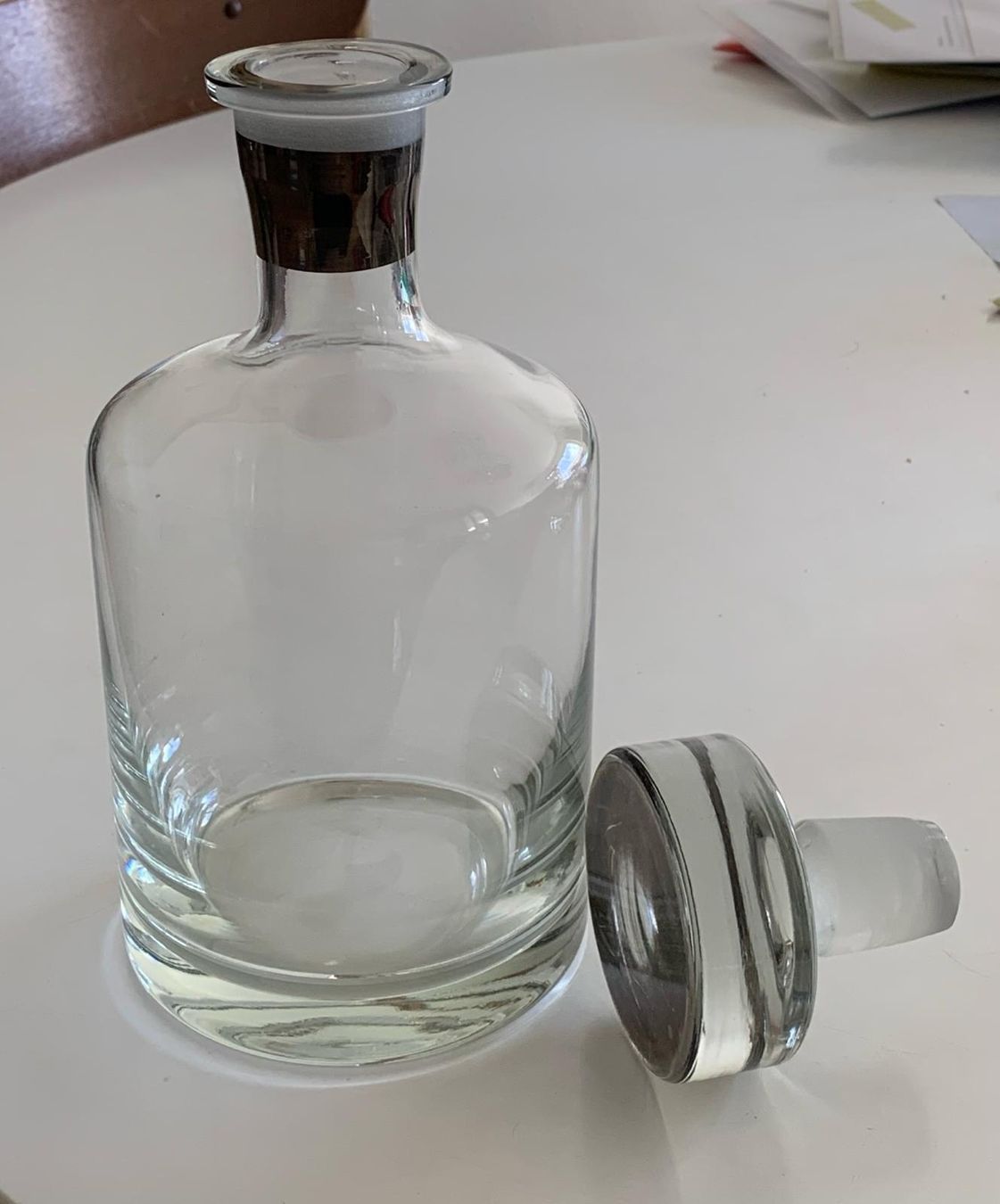 Caraffe: Kristall Glaskaraffe Whisky Karaffe  – Usato da Basel venduto da Jcva 3
