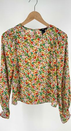 Damen Bluse H&M bunt mit Blumenmuster gebraucht Zustand