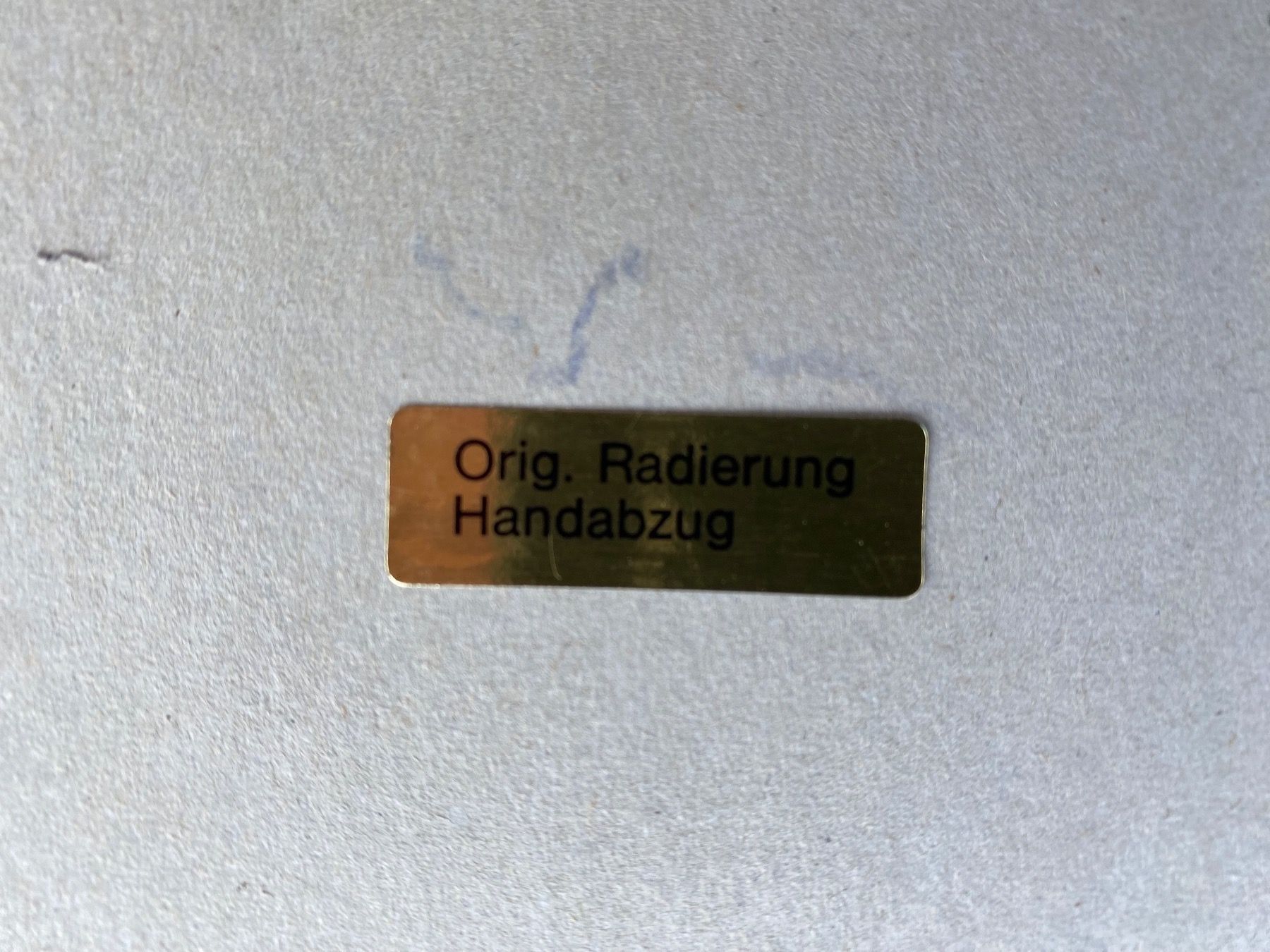 Carrozze: M. Zöbeli Handabzug einer Radierung eines Pferdekopfes – Usato da Feldbach venduto da Olive1 8