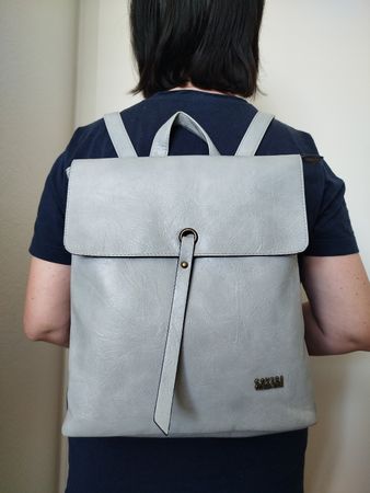 Grauer Rucksack von Coveri Collection - Top Zustand!