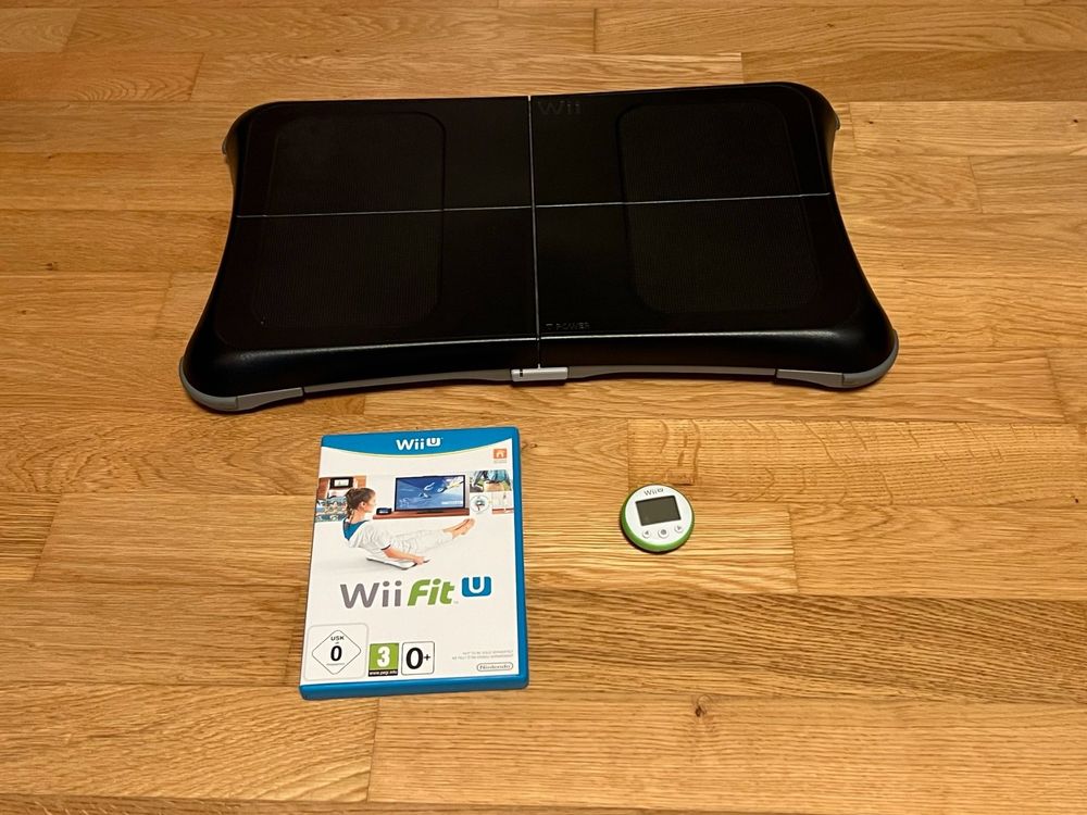 Wii Balance Board schwarz + Spiel Wii Fit U + Fitmeter Kaufen auf Ricardo