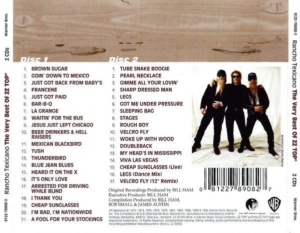 CD: 2-CD ZZ Top - Very best of (2004) – Usato da Möriken AG venduto da mineralia 1