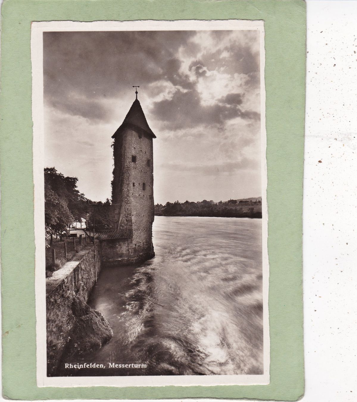 Ansichtskarten: Rheinfelden Messerturm 1936 – Gebraucht aus Herisau von Lisegrat2008