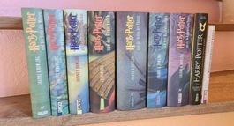 9 x Harry Potter Bücher - gebunden - Top Zustand