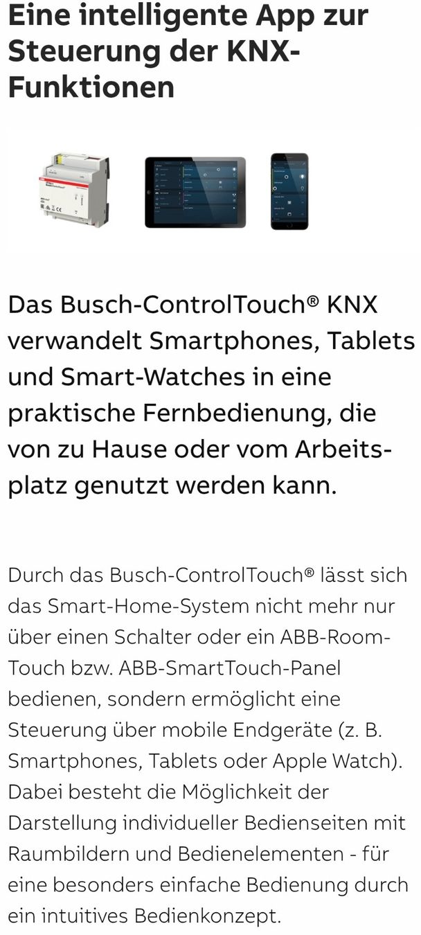 ABB Elektronikbauteile: ABB KNX Busch-Control Touch – Neu (gemäss Beschreibung) aus Glattbrugg von cavi03 1