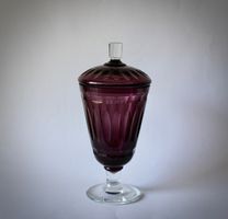 GLAS DECKEL POKAL, BÖHMEN ?, ERSTE HÄLFTE 20.JAHRHUNDERT.