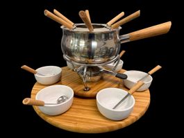 Fondue Bourguignon / Chinoise Set komplett zum Hammerpreis