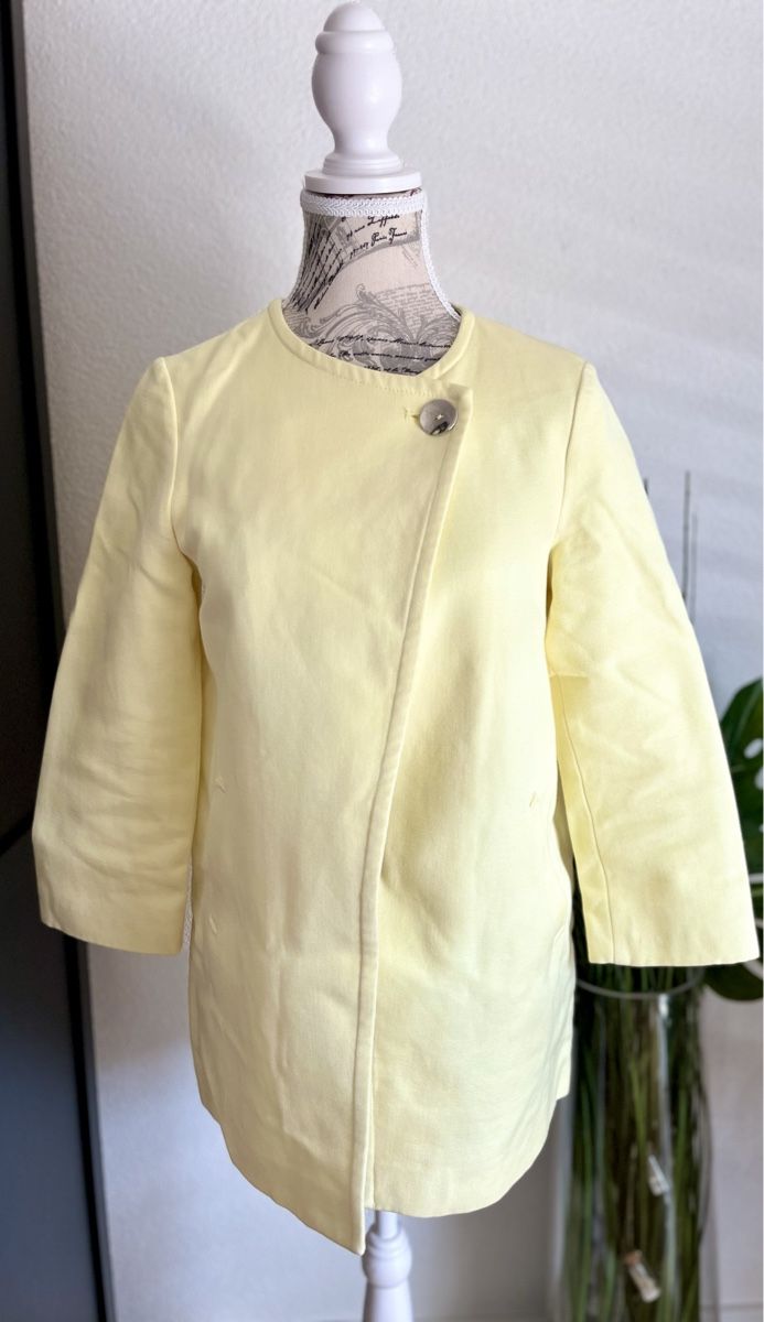 Zara Jacken & Mäntel: Zara Mädchenblazer Gr. 164 hellgelb Frühling – Gebraucht aus Aarburg von Petite-closet-Loop