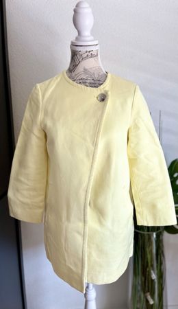 Zara Mädchenblazer Gr. 164 hellgelb Frühling