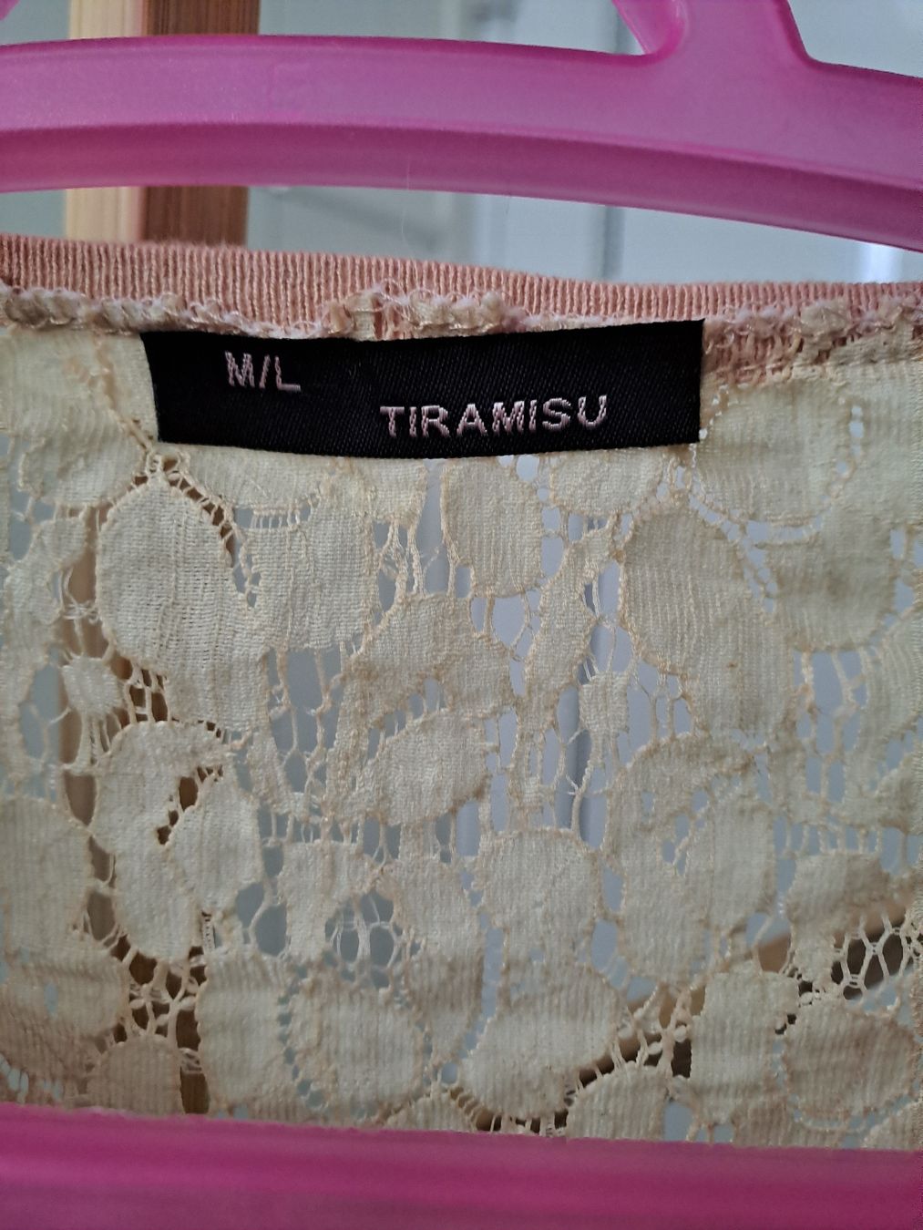 Giacche: Damen Strickjacke Grösse M/L rosa mit Spitze – Usato da Rickenbach LU venduto da bishiida 1
