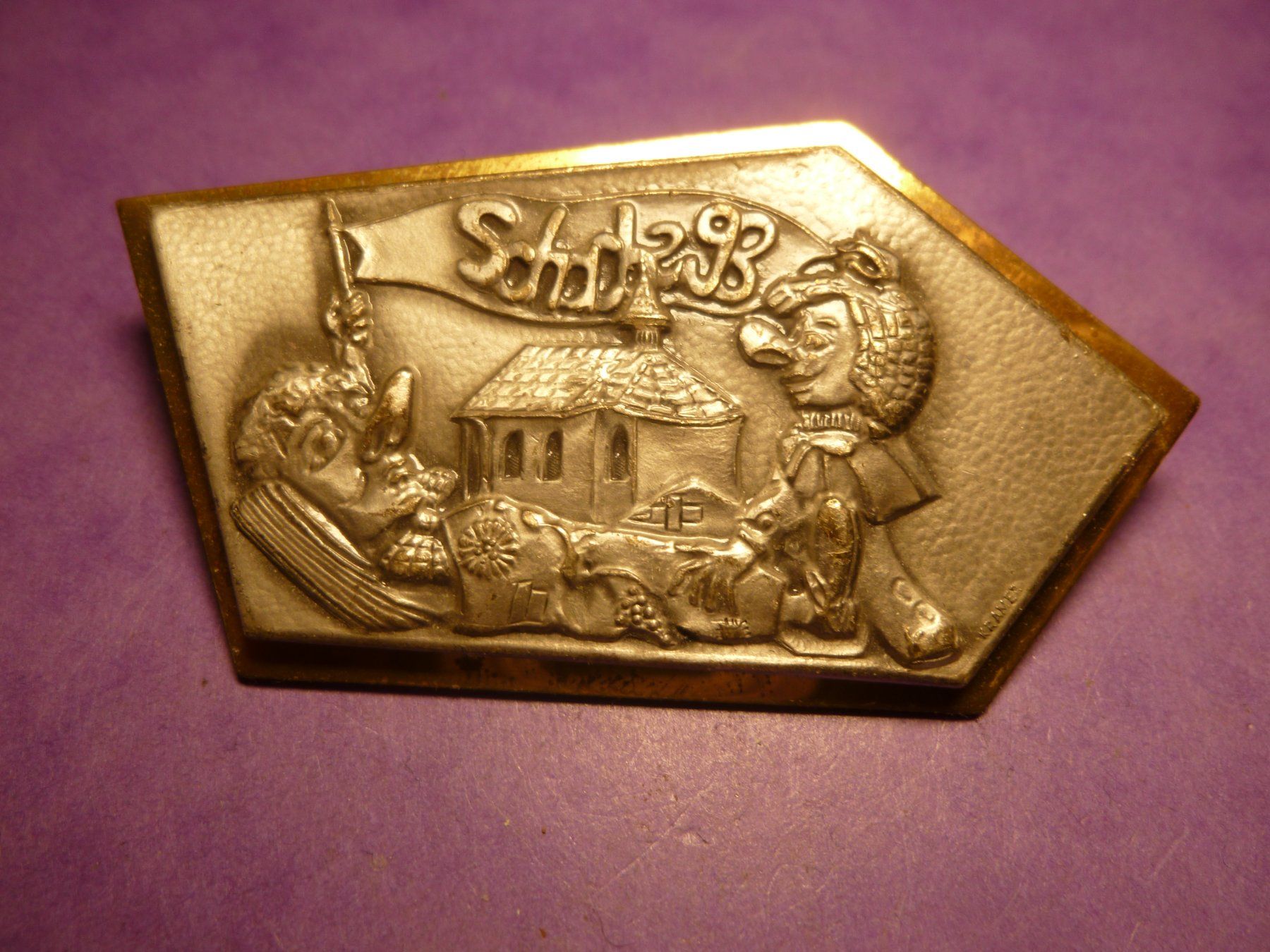 Placchette & Badge: SCHACHE 1993 GOLD – Usato da Ried (Muotathal) venduto da Mandarin02