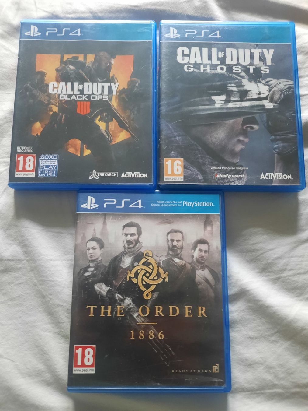 Spiele: Lot de 3 jeux PS4 – Gebraucht aus Thônex von Lasdunas