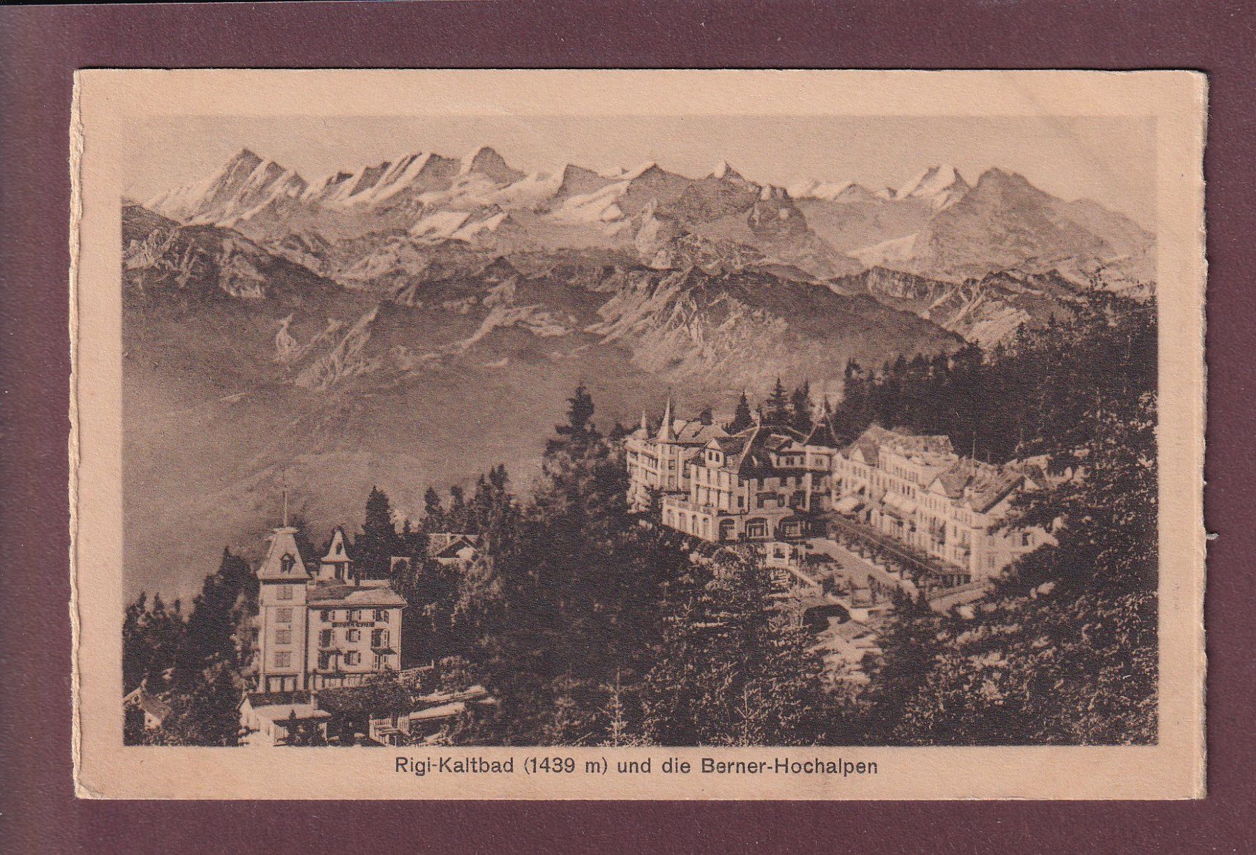 Cartoline postali: RIGI-KALTBAD - Berner Hochalpen – Usato da Pully venduto da nicecards