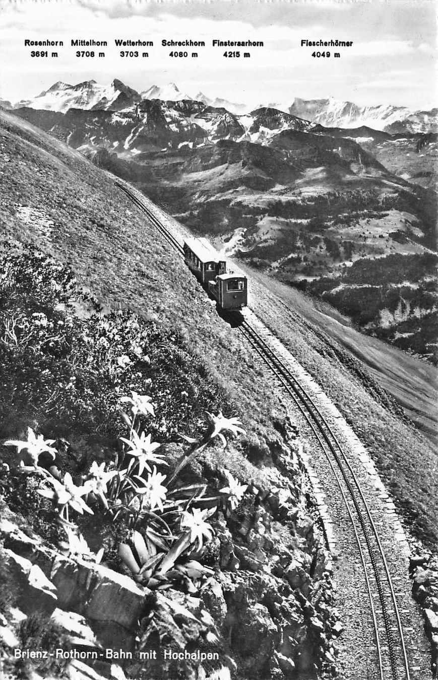 Cartoline postali: Brienz rpthorn bahn Standseilbahn – Usato da Biasca venduto da Blenio71