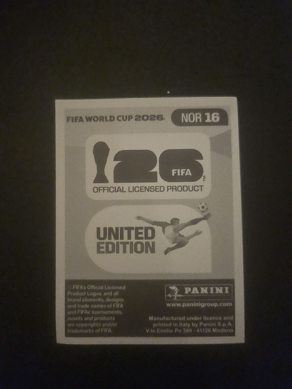 Panini Sammelbilder & Trading cards: panini NOR 16 – Neu (gemäss Beschreibung) aus Croy von sylvie1350 1
