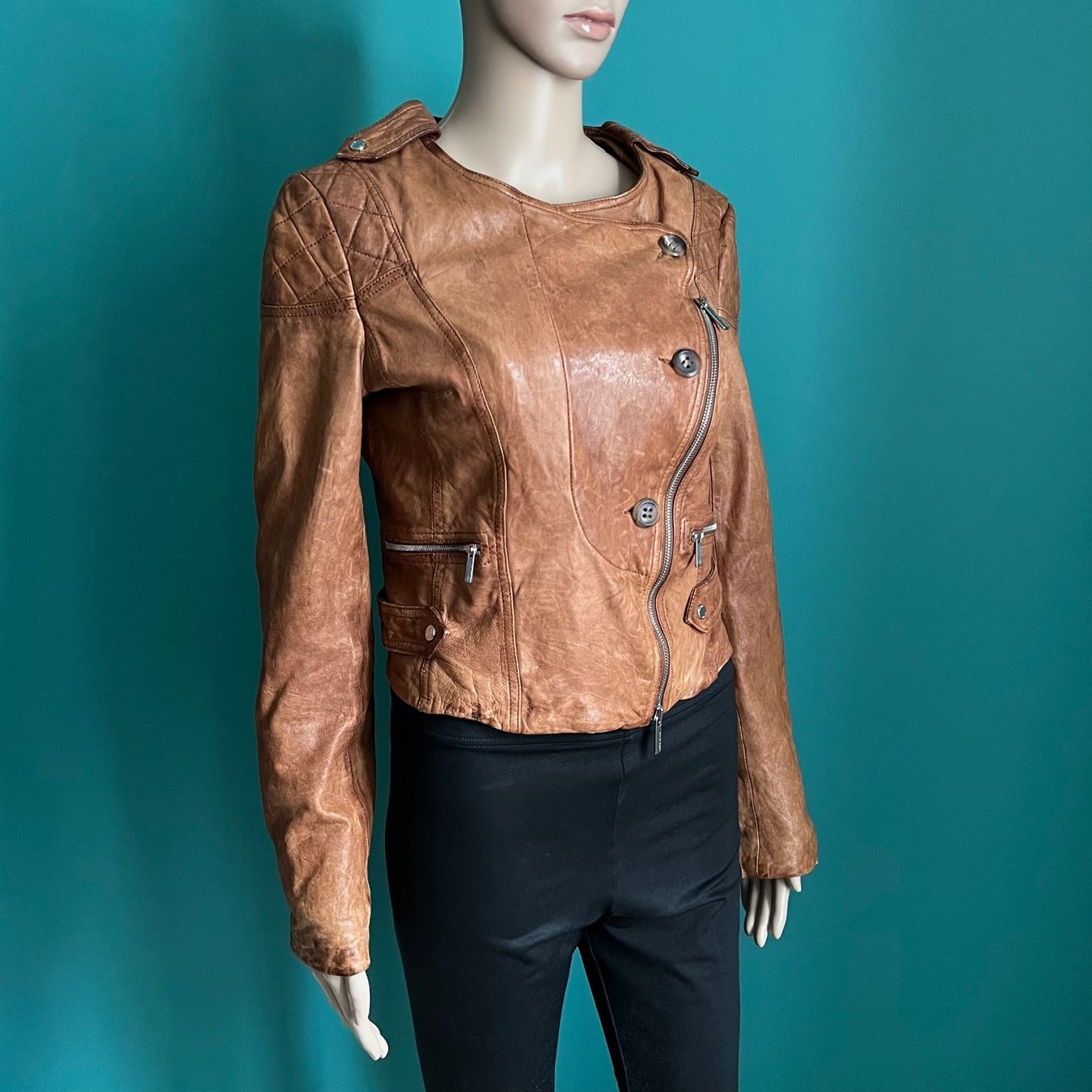 Karen Millen Giacche: KAREN MILLEN Lederjacke 🤎 – Usato da Zürich venduto da ClosetQueen 2