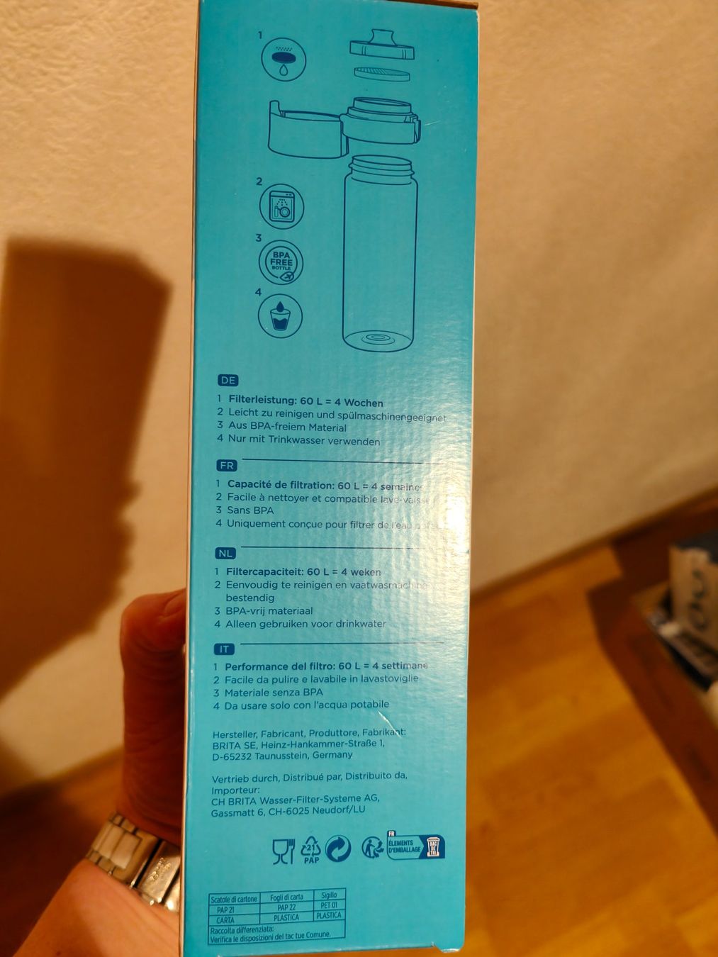 Brita Borracce & Thermos: Brita Wasserfilter-Flasche Vital 0.6L - NEU – Nuovo e nell'imballaggio originale da Schöftland venduto da sil_bn9x 1