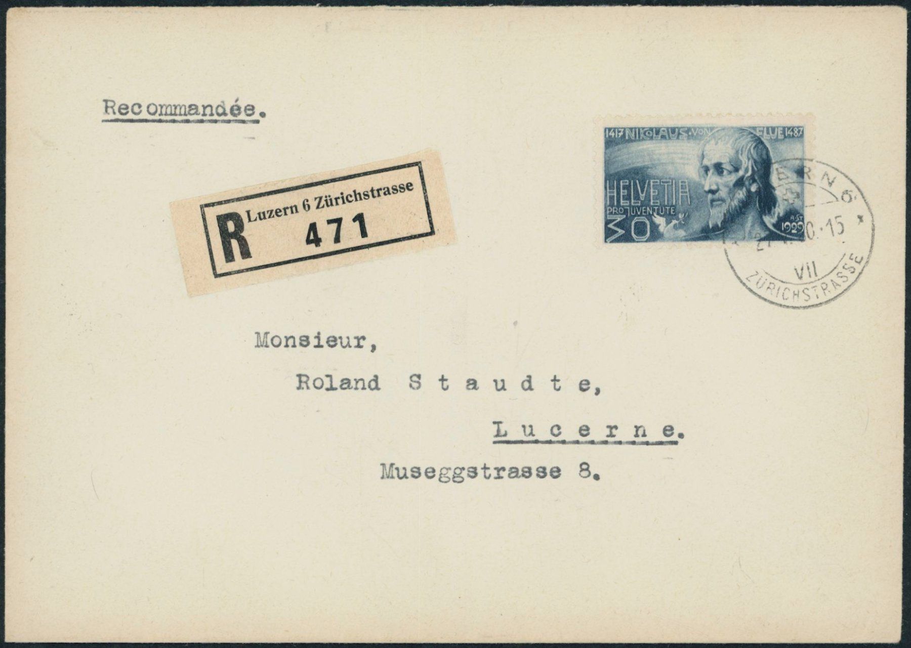 Tutti i francobolli: 1929 - Pro Juventute - Brief - EF – Usato da Schindellegi venduto da leecollect