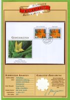 2011 FDC Zucchiniblüten Combo Abart Schweiz SBK 50.--