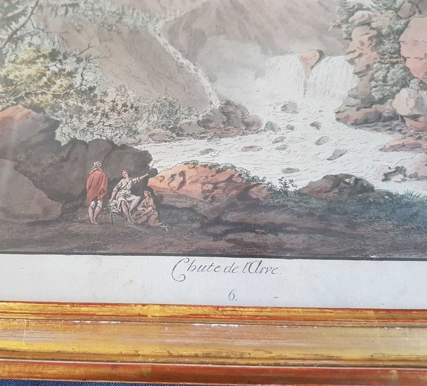 Tableaux: belle gravure chute de l'Arve début 19 è – D'occasion à Lausanne par leneko 3