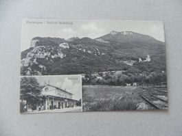 Karte Oensingen SO Bahnhof Zug um 1920