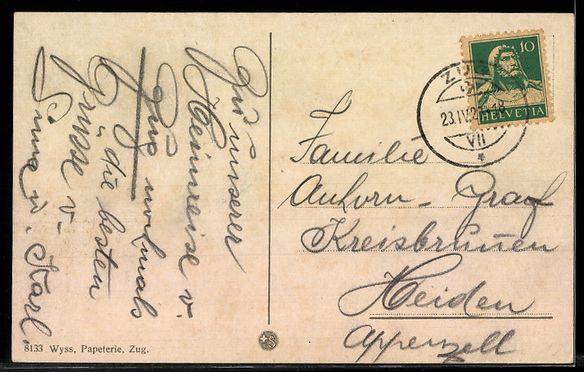 Cartes postales: AK Zug, Totalansicht – D'occasion à Berlin par bartko-reher 1