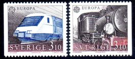 EUROPA 88 SCHWEDEN TRANSPORT UND KOMUNIKATION 6 MARKEN **