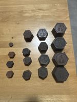 16 poids de 50 g  à 2 kilos pour balances anciennes