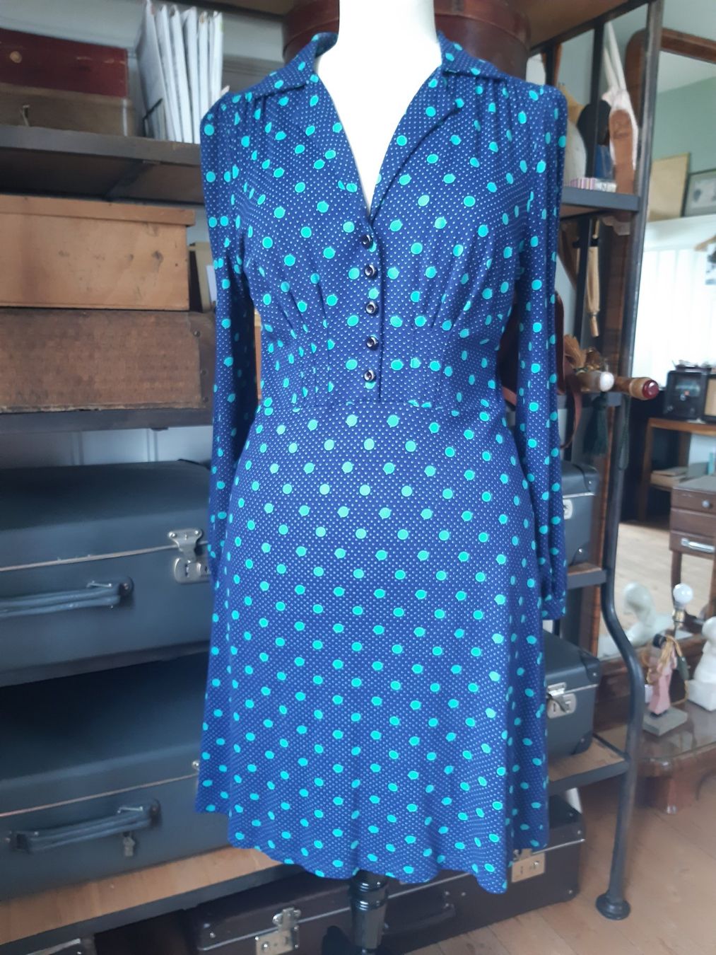 Kleider: Kleid von King Louie, blau – Gebraucht aus Arbon von torso444