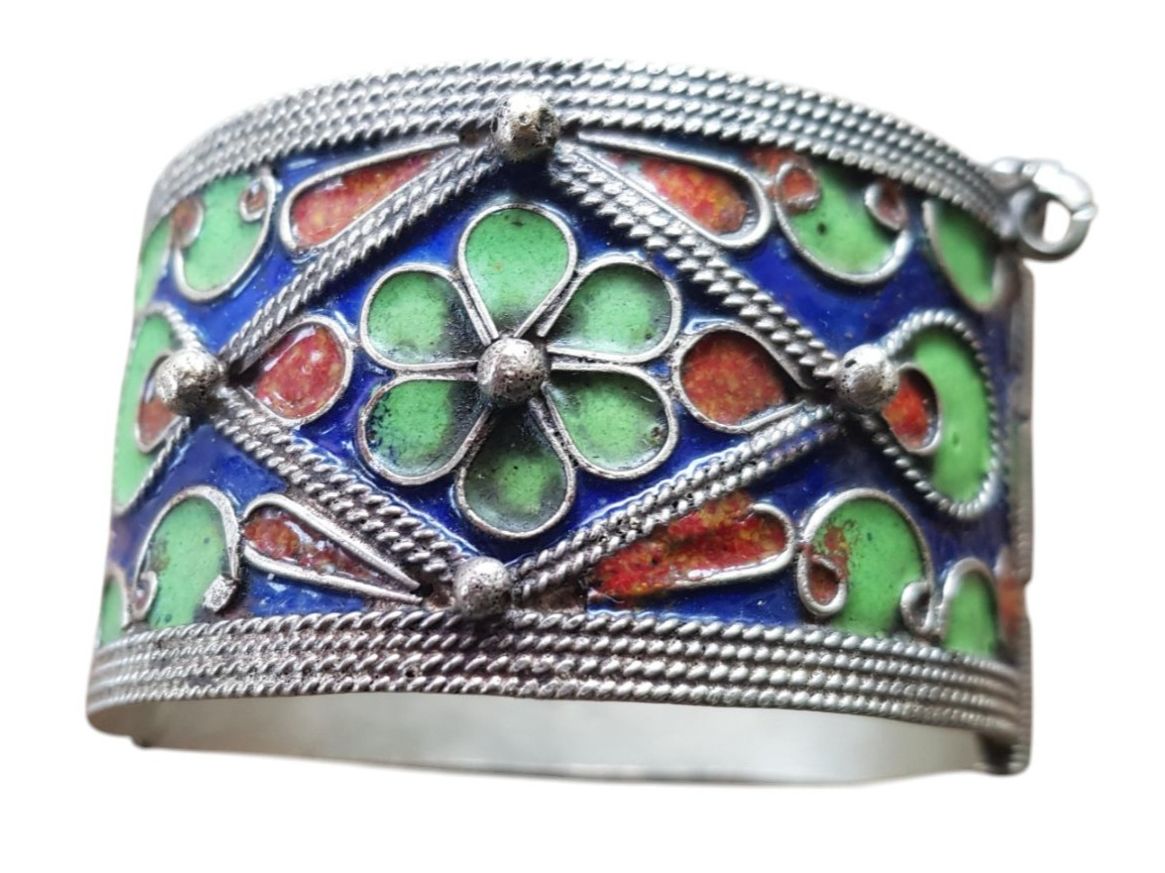 Bracciali & Braccialetti: Armreif Marokko Tuareg Cloisonné – Usato da Mörschwil venduto da antiksalon21 2
