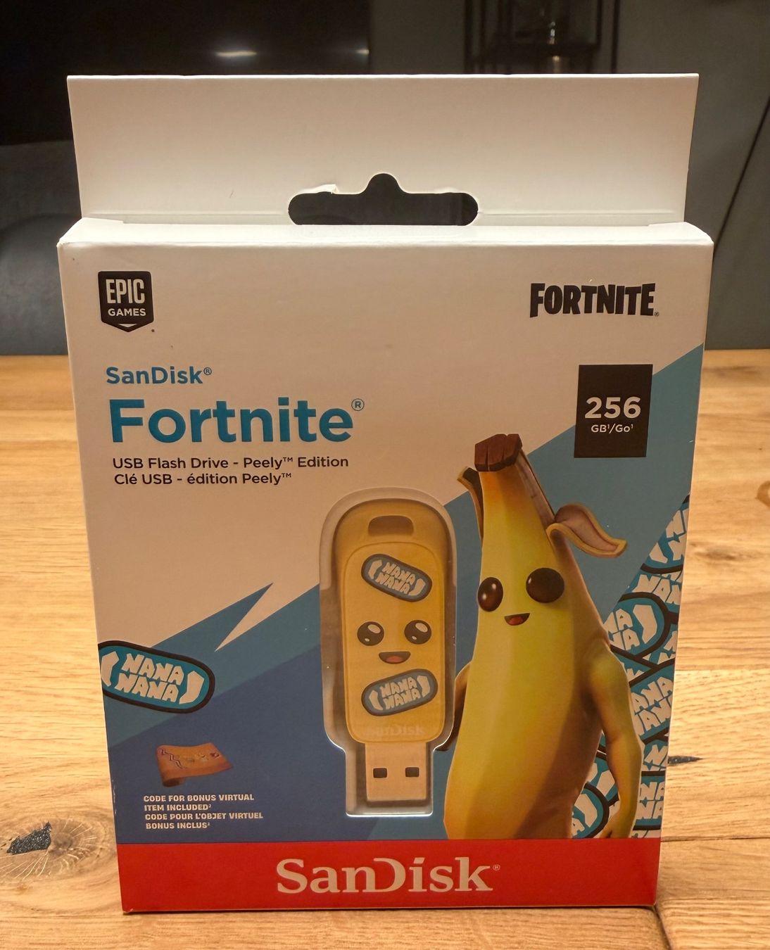 SANDISK Fortnite Peely USB 3.2 Gen1 256GB 130MBs (Neu und ...