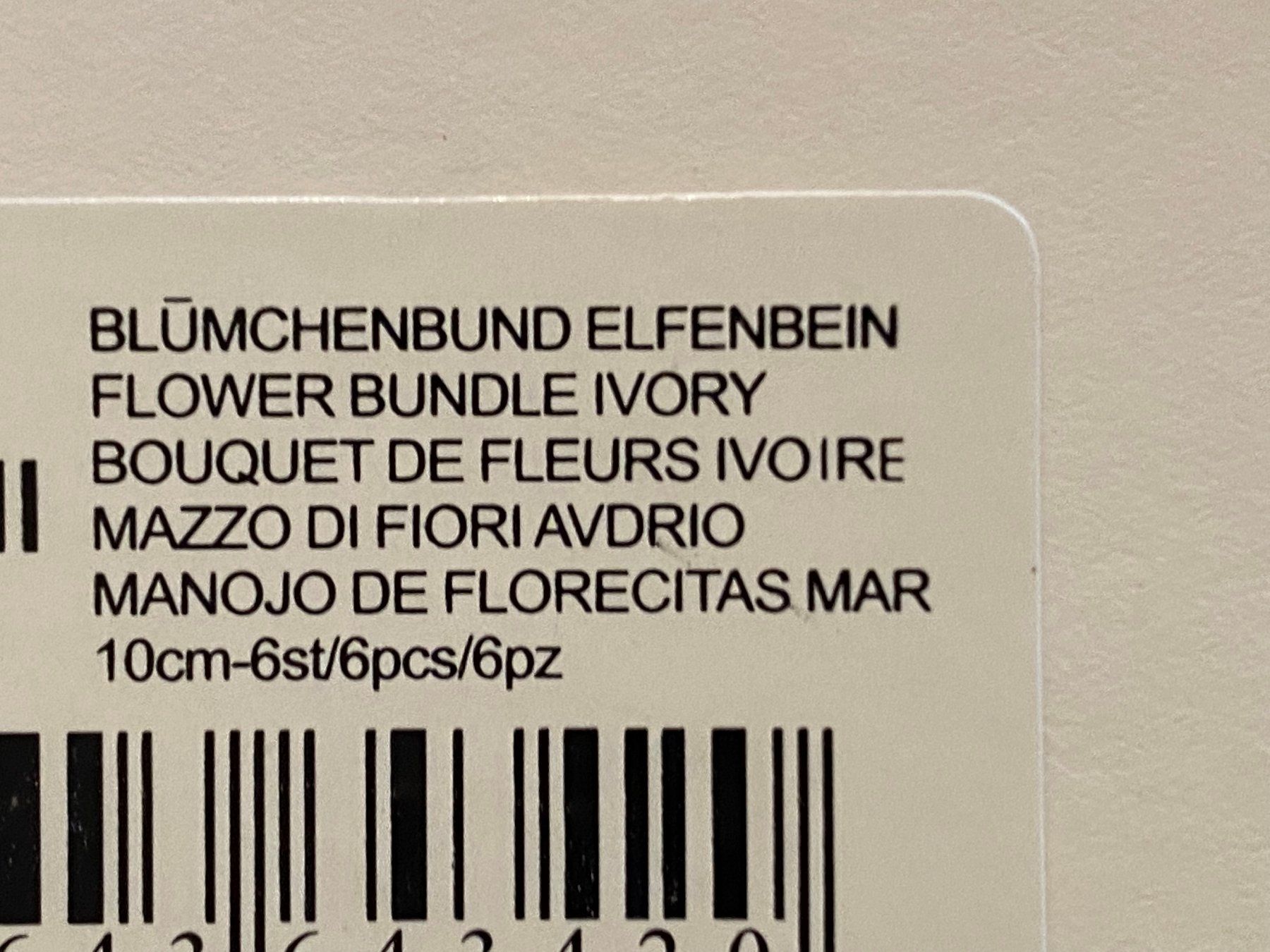 Tutte le decorazioni: Blumenpick elfenbeinfarbig (11x) – Nuovo e nell'imballaggio originale da Egg SZ venduto da irbaku 1