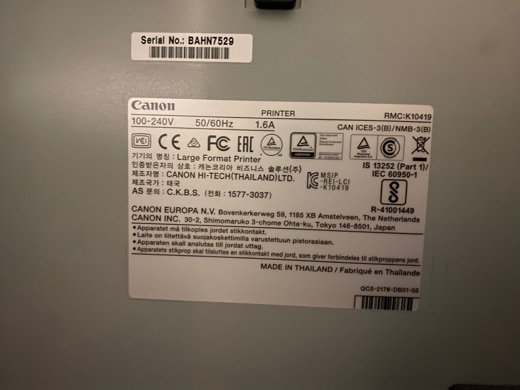Canon Stampanti: Canon imagePROGRAF iPF770 – Usato da Unterseen venduto da Panini56 2