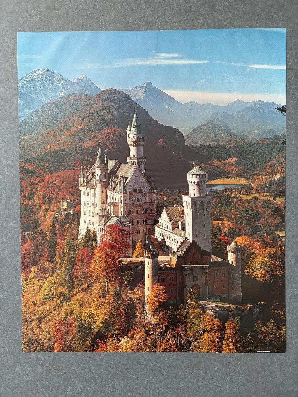 Poster & Bilder: Original Vintage Poster - Schloss Neuschwanstein – Gebraucht aus Zürich von jesulin05