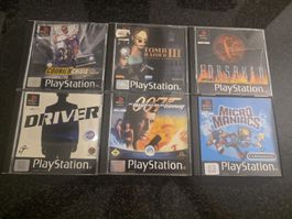 Lot de jeux et boîtes PS1 