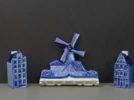 Delft Keramik Set * Schlüsselhalter & Tisch Zubehör
