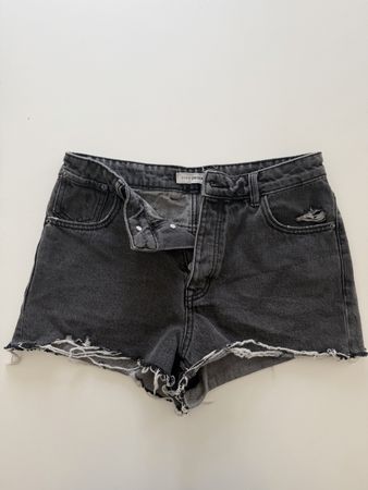 Pimkie Jeansshorts, Gr. 38, Anthrazit