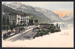 Litho Clarens, Hotel des Crêtes, Panora