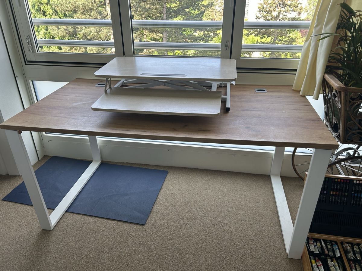 Conforama Scrivanie: Bürotisch mit Bildschirm-Aufsatz – Usato da Birsfelden venduto da Exclusivity