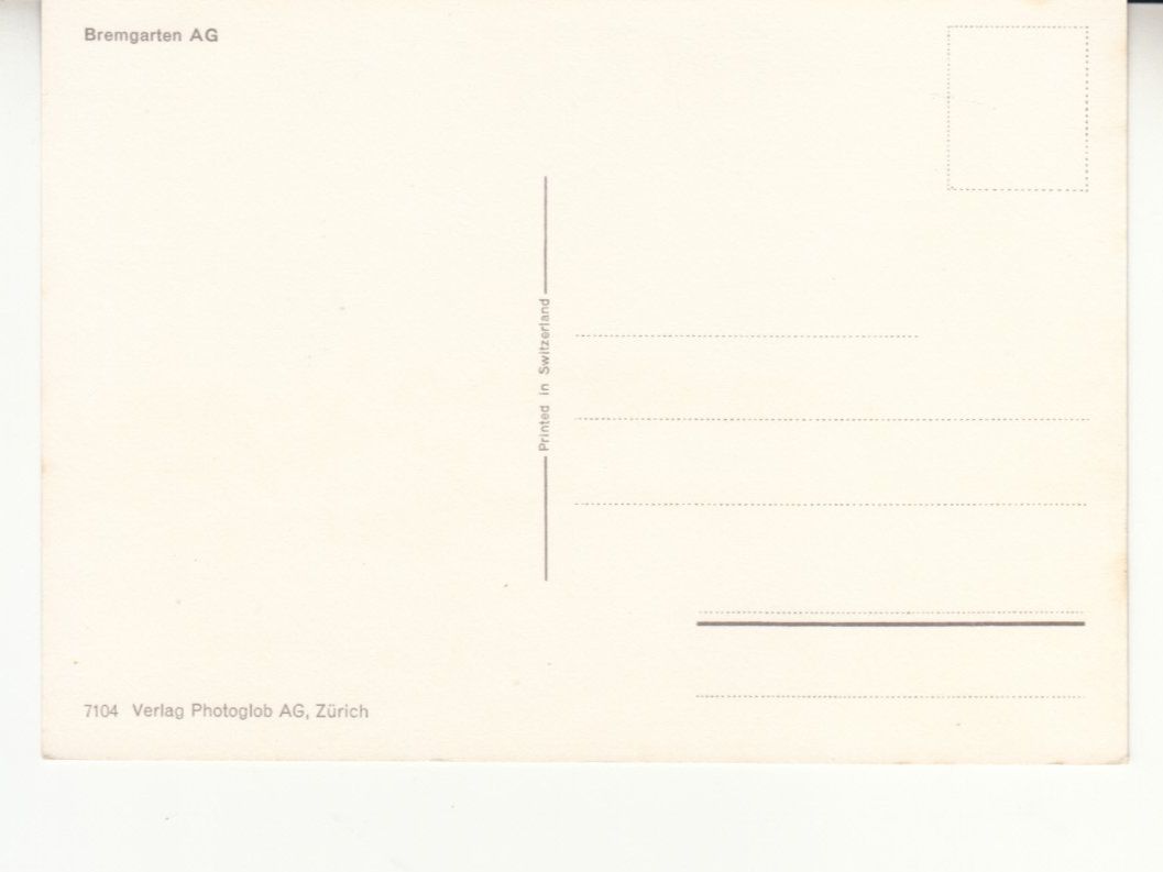 Cartoline postali: Bremgarten ca. 1970 – Usato da Bürglen TG venduto da StampGraf 1