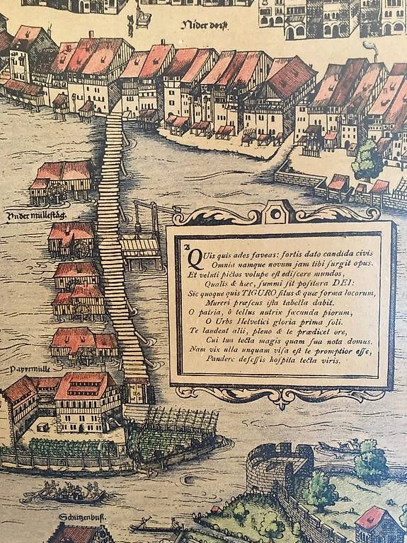 Cartine & Atlanti: Murerplan der Stadt Zürich – Usato da Liesberg Dorf venduto da Country1 9