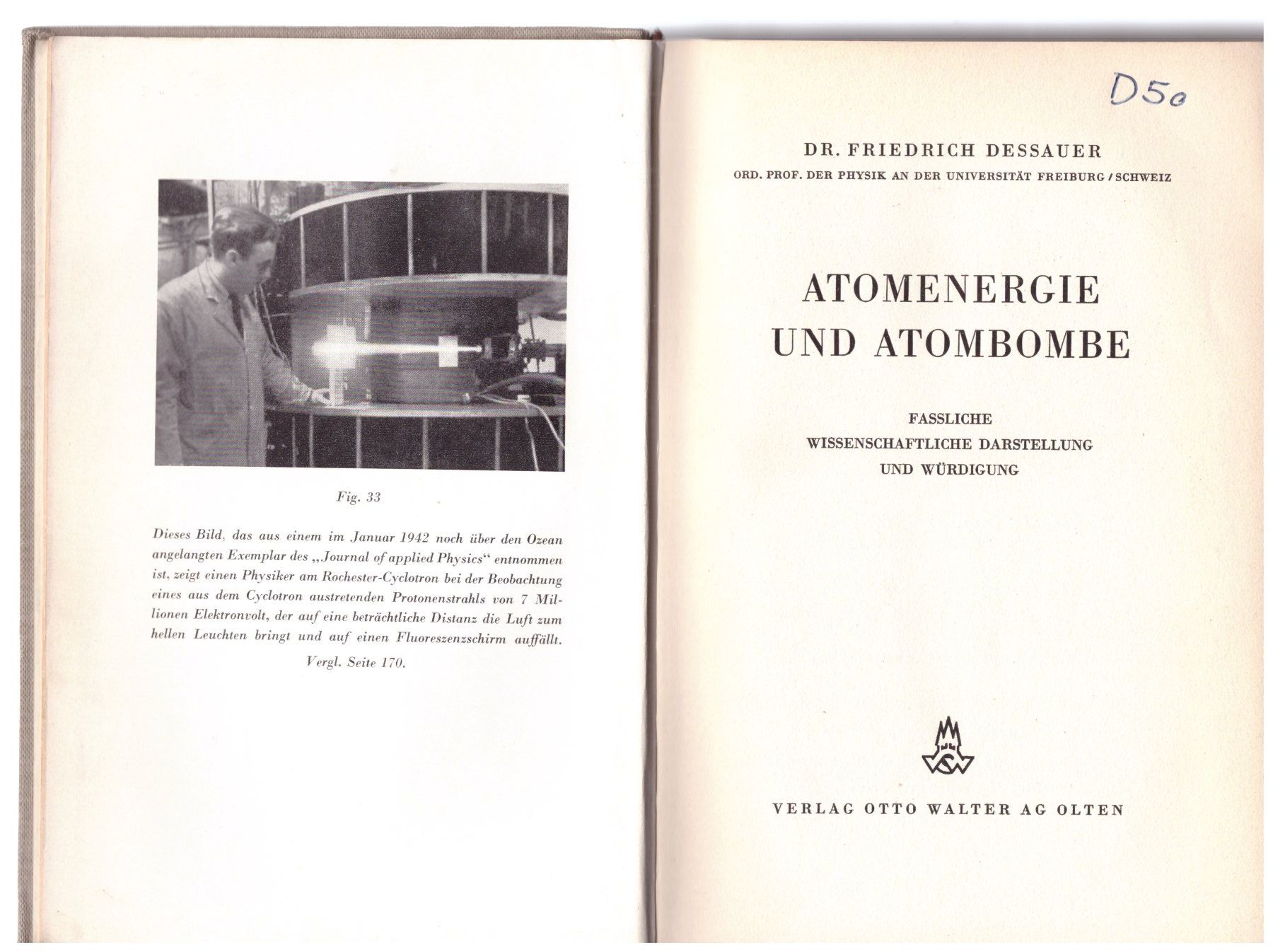 Libri: Atomenergie und Atombombe – Usato da Kreuzlingen venduto da 123peter 1