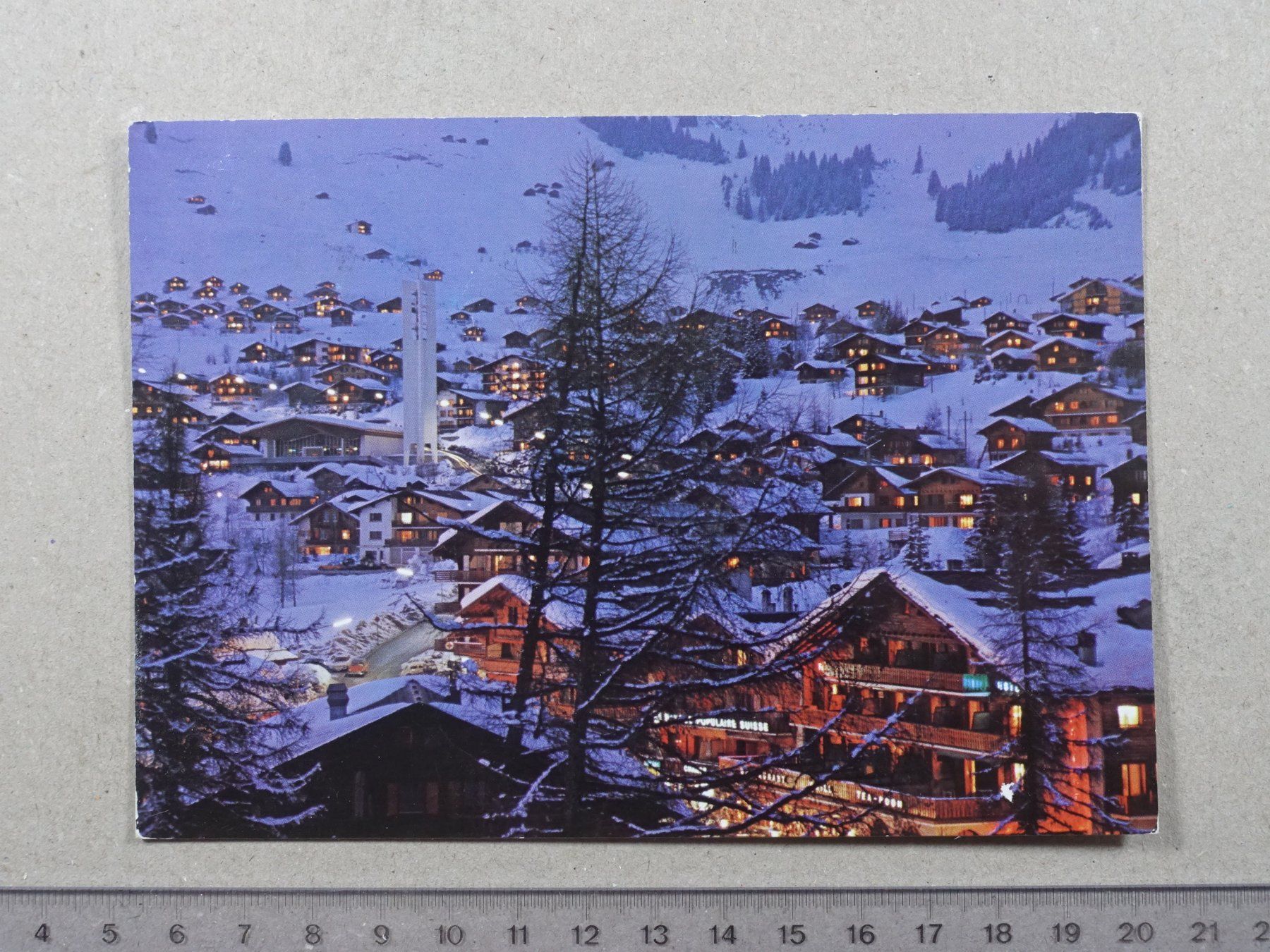 Cartoline postali: Verbier, 1981 – Usato da Lenzburg venduto da fh1
