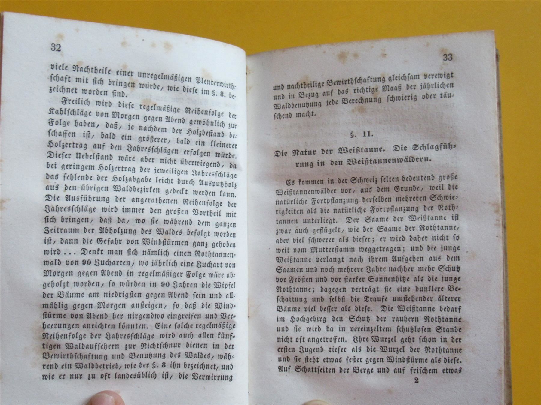 Livres: Kasthofer Behandlung der Wälder 1846 RAR – D'occasion à Adliswil par buch_und_kunst 6