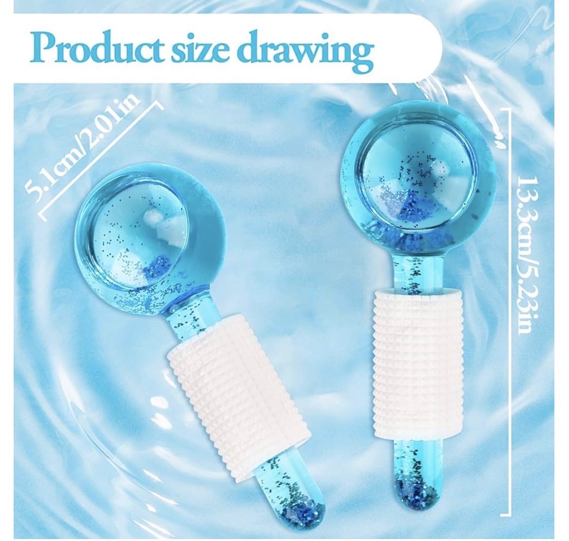 Cura del viso: Eiskugeln Gesichtspflege blau 2er Set neu – Nuovo (secondo la descrizione) da Utzenstorf venduto da beatrice.ch 4
