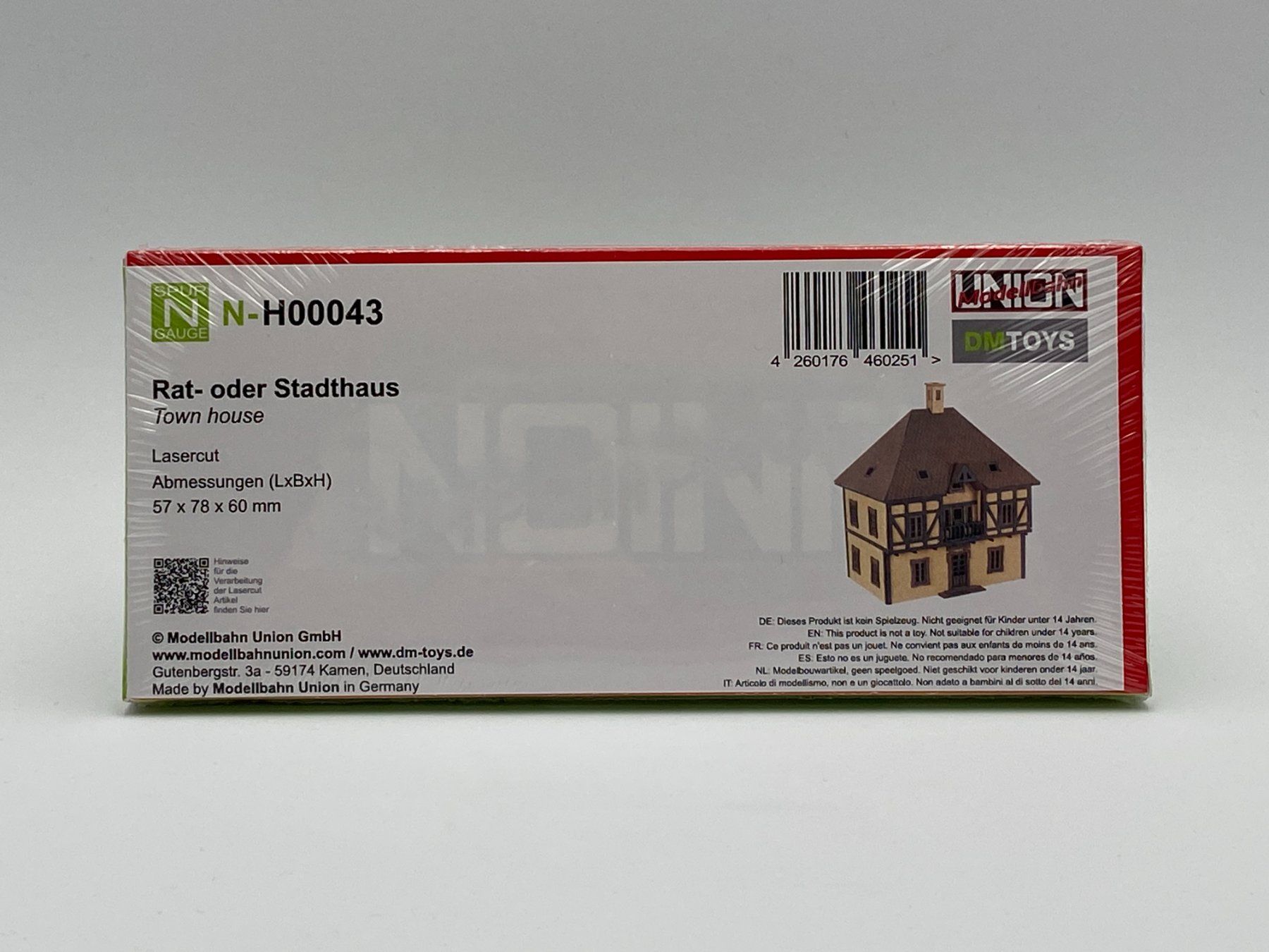 Modellini di ferrovie: Modellbahn Union N-H00043 Rat- oder Stadthaus – Nuovo e nell'imballaggio originale da Neukirch a.d. Thur venduto da Modellbaushop 1