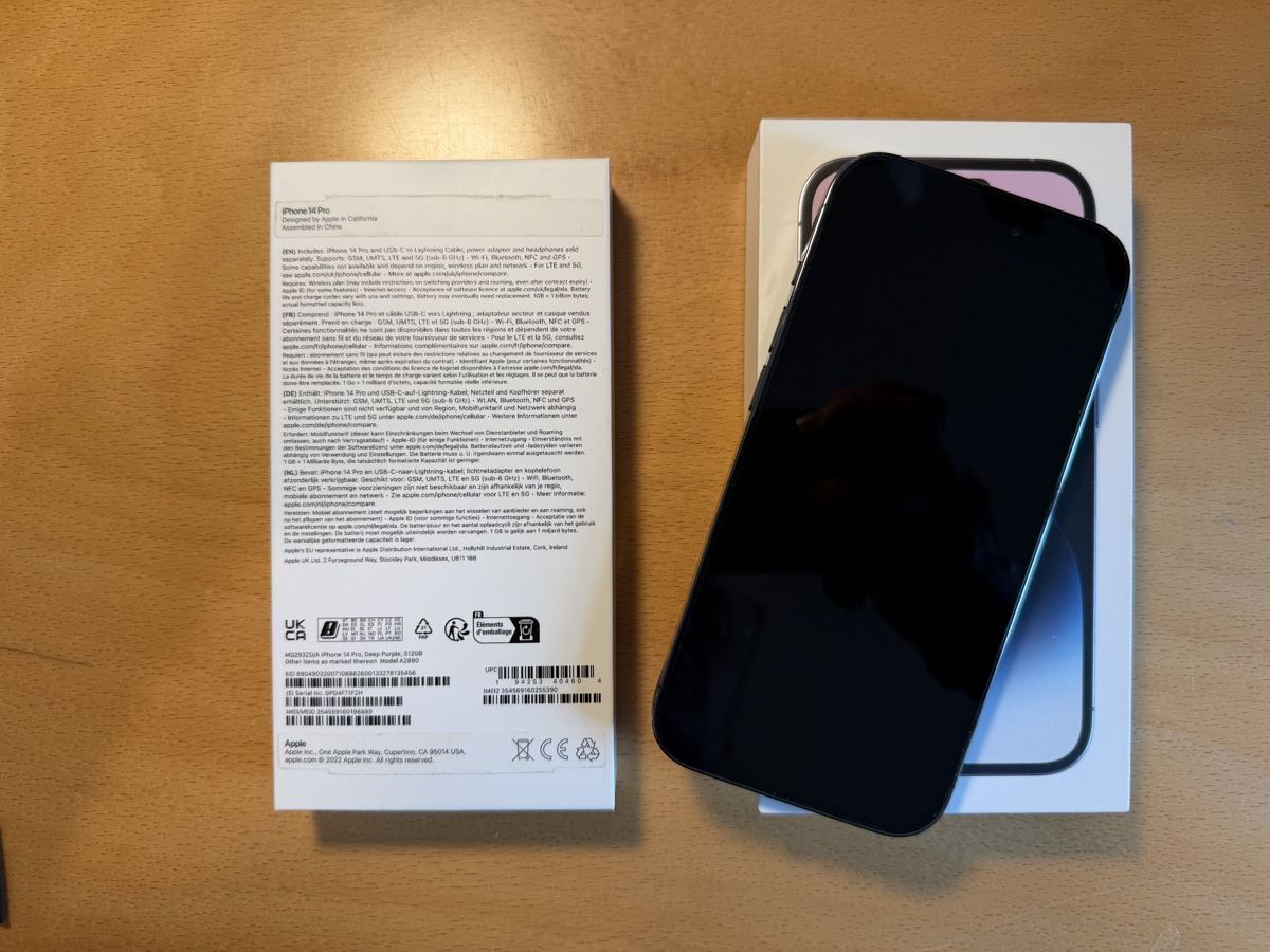 Apple Telefoni cellulari / Smartphones: iPhone 14 Pro 512GB Deep Purple – Usato da Zürich venduto da a.bor 1