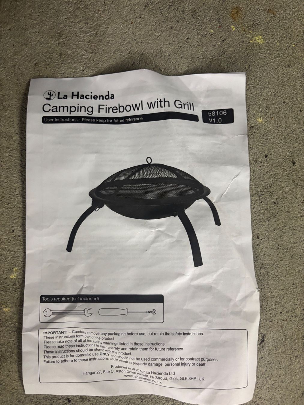 Feuerschale: Camping Feuerschale – Neu und originalverpackt aus Dietlikon von sianti 1
